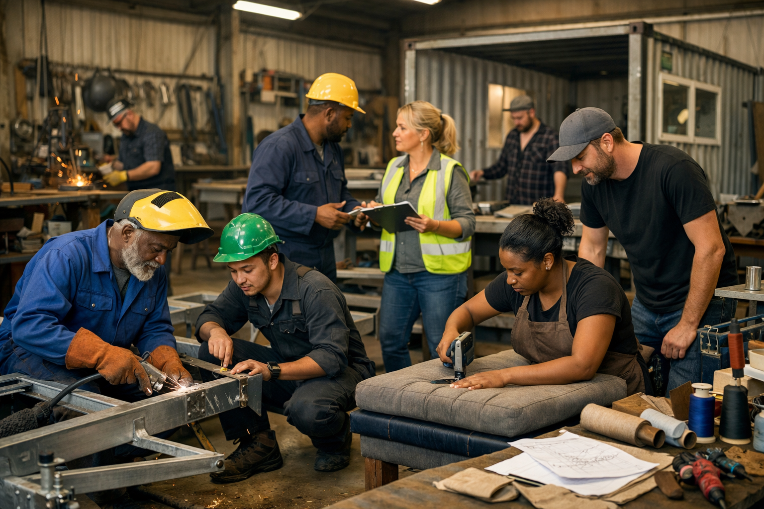 Rifumo Woxk Group team working on various projects