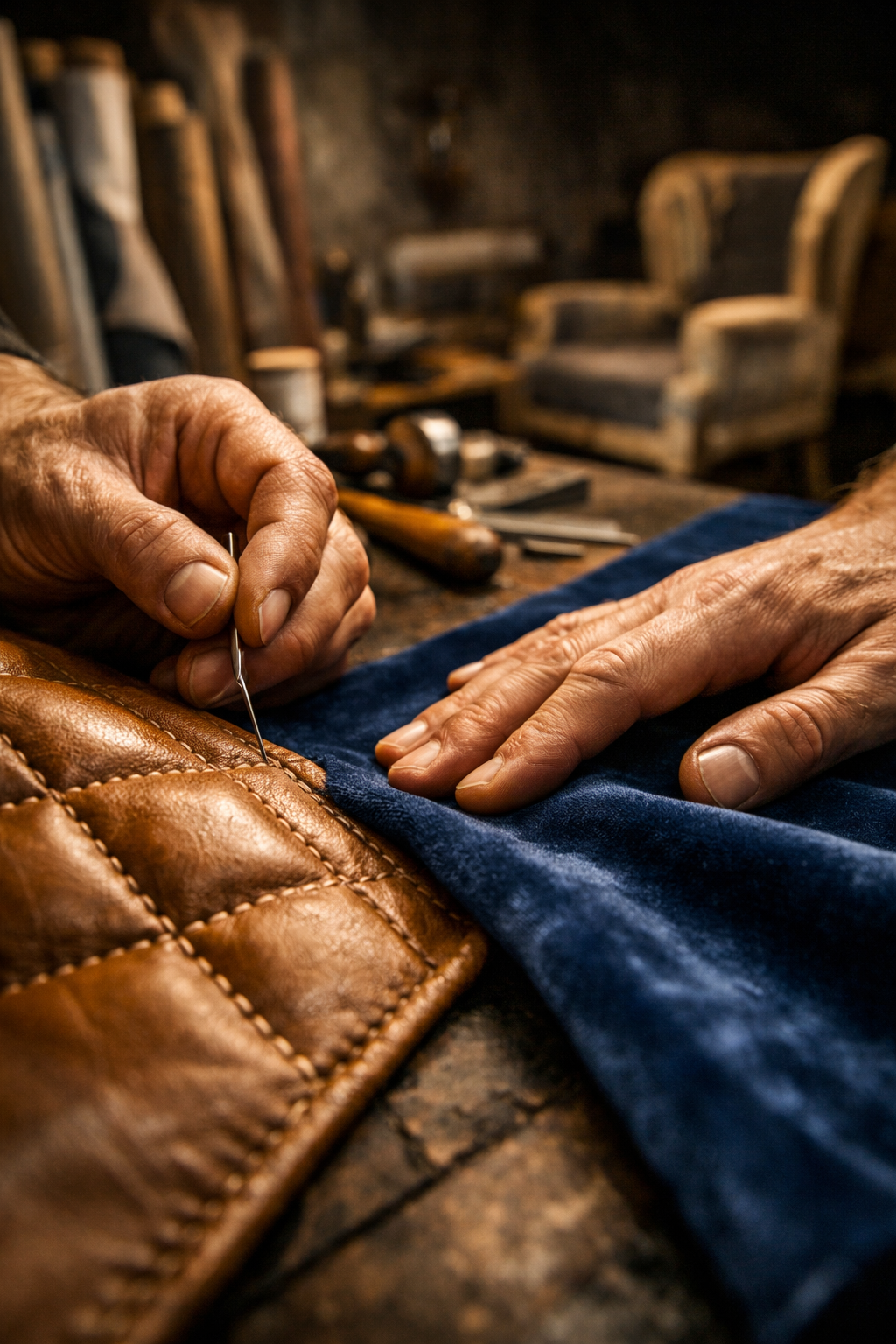 Upholstery workshop video placeholder